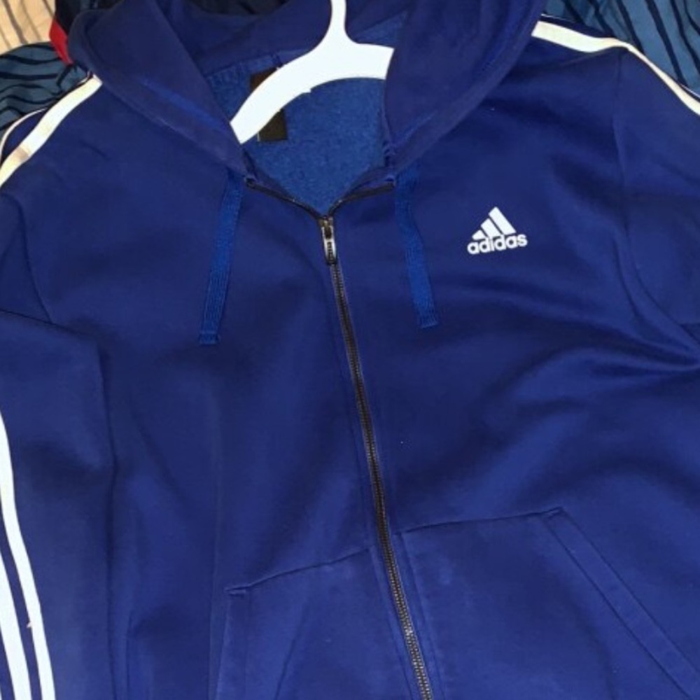 Blue Adidas hoodie